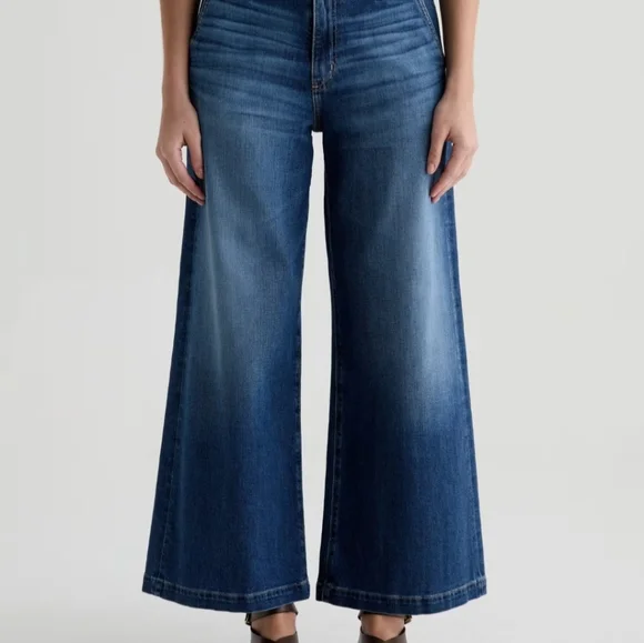 AG Adriano Goldschmied Blue Flare Jeans NWT - Picture 2 of 13